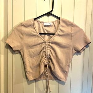 LUCA + GRAE brand Women’s cropped blouse. Size Medium.